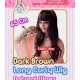 kanari-hime Long curly Wig Natural Wavy 65cm Dark Brown