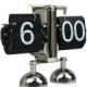 Balance Shaped Metal Auto Flip Down Clock