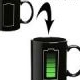 Heat sensitive coffe mug