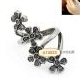Fashion silver plum ring