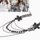 Fashion Elegant flowers Multi necklace