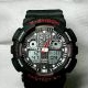 G-Shock GA100 Black Red